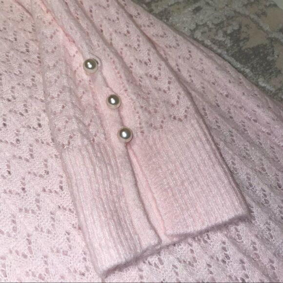 NWT Rachel Parcell Pointelle Cardigan - Picture 4 of 8